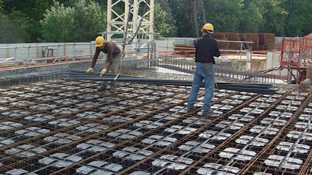 Армирование бетонного перекрытия