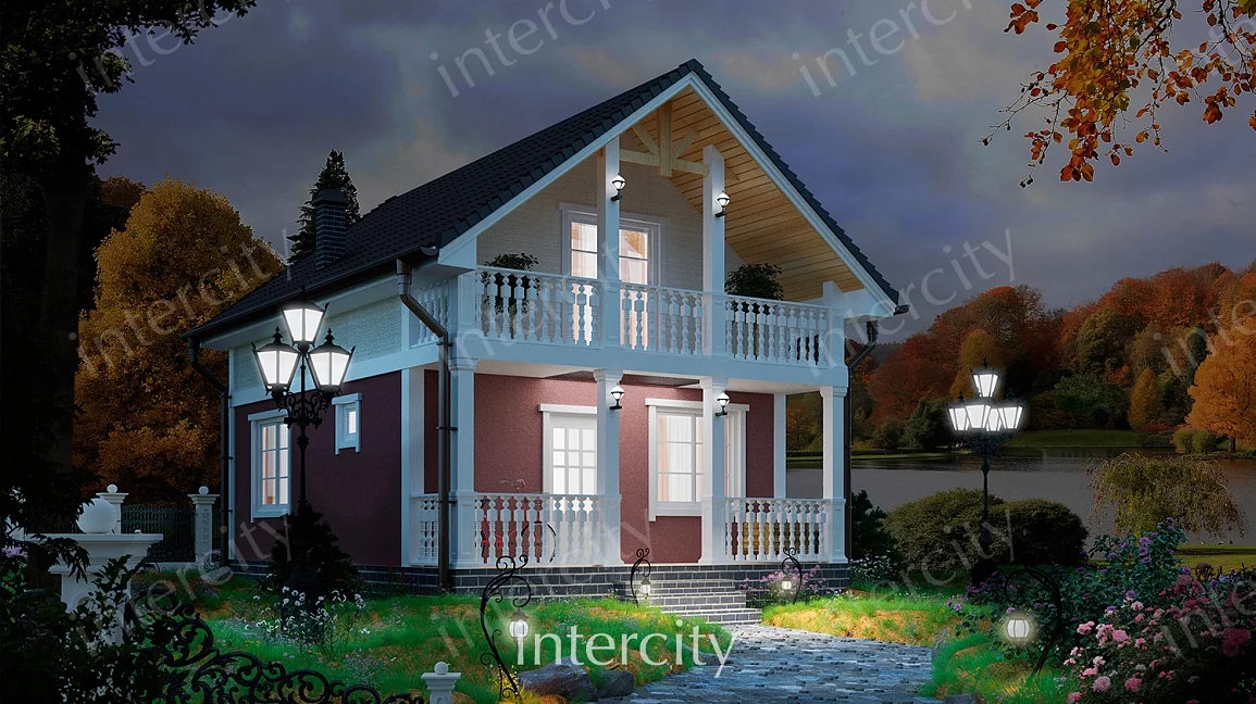 Дом Каркасный 10х7