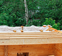 дом из бруса перекрытие между этажами из двутавра