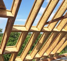 двухскатная стропильная система